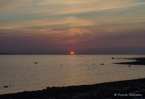 landscape seascape sunset hittarp öresund sweden denmark