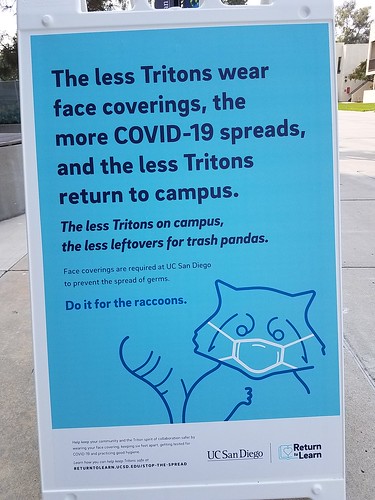 Sign: UCSD Covid Mask