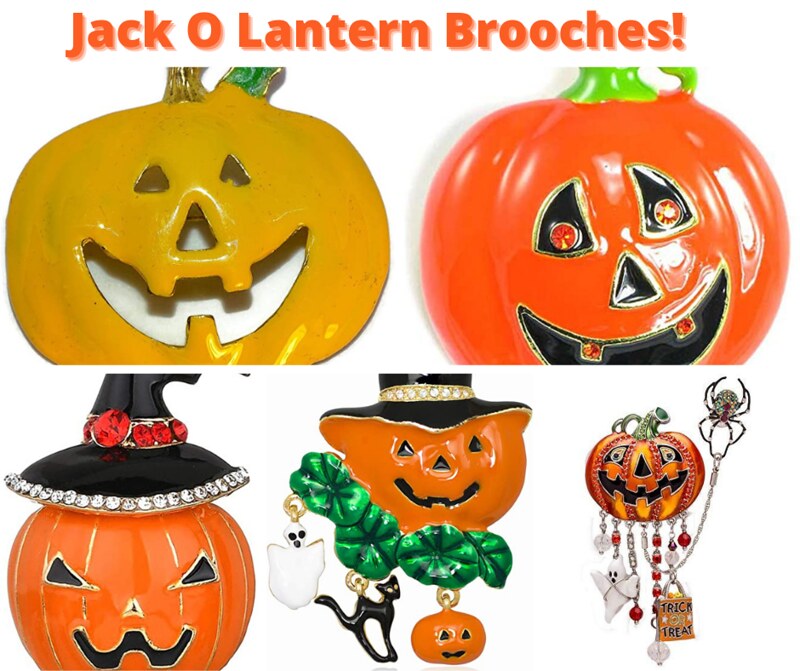 Jack O Lantern Brooches