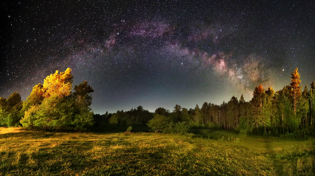 Milky Way Panorama Rainbow Canon Ra Catskill  NY Astrphotography