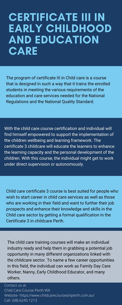 Certificate III In Early Childhood And Education Care | Flickr