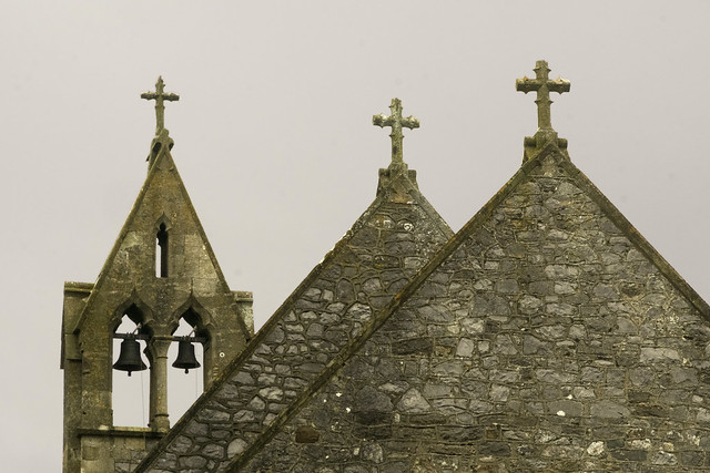 St.  Cattwg's Church with Bell Tower at Port Eynon - Gower Peninsula 1