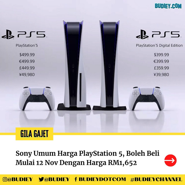 Sony Umum Harga Playstation 5, Dijual Pada Harga Rm1,652