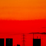 _SDI3330-200116-061601  Silhouettes in the morning red sky