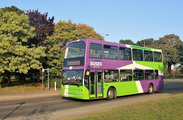 PN52 XBJ, Ipswich Buses DAF 57, Robin Drive, 17th. September 2020.