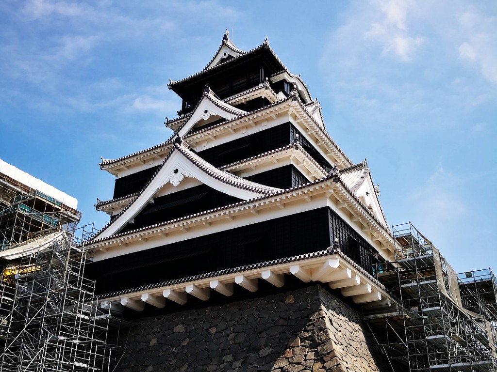 Kumamoto Castle Main Keep upclose