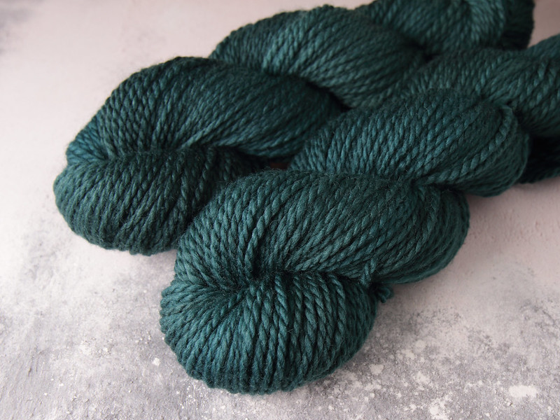 Awesome Aran – pure British wool superwash hand-dyed yarn 100g – ‘Spirulina’