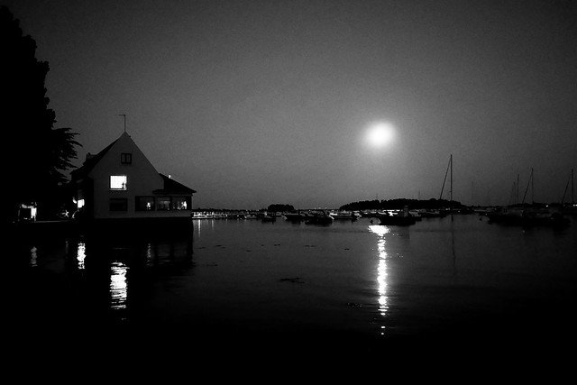 Clair de lune sur le Golfe du Morbihan, Morbihan France