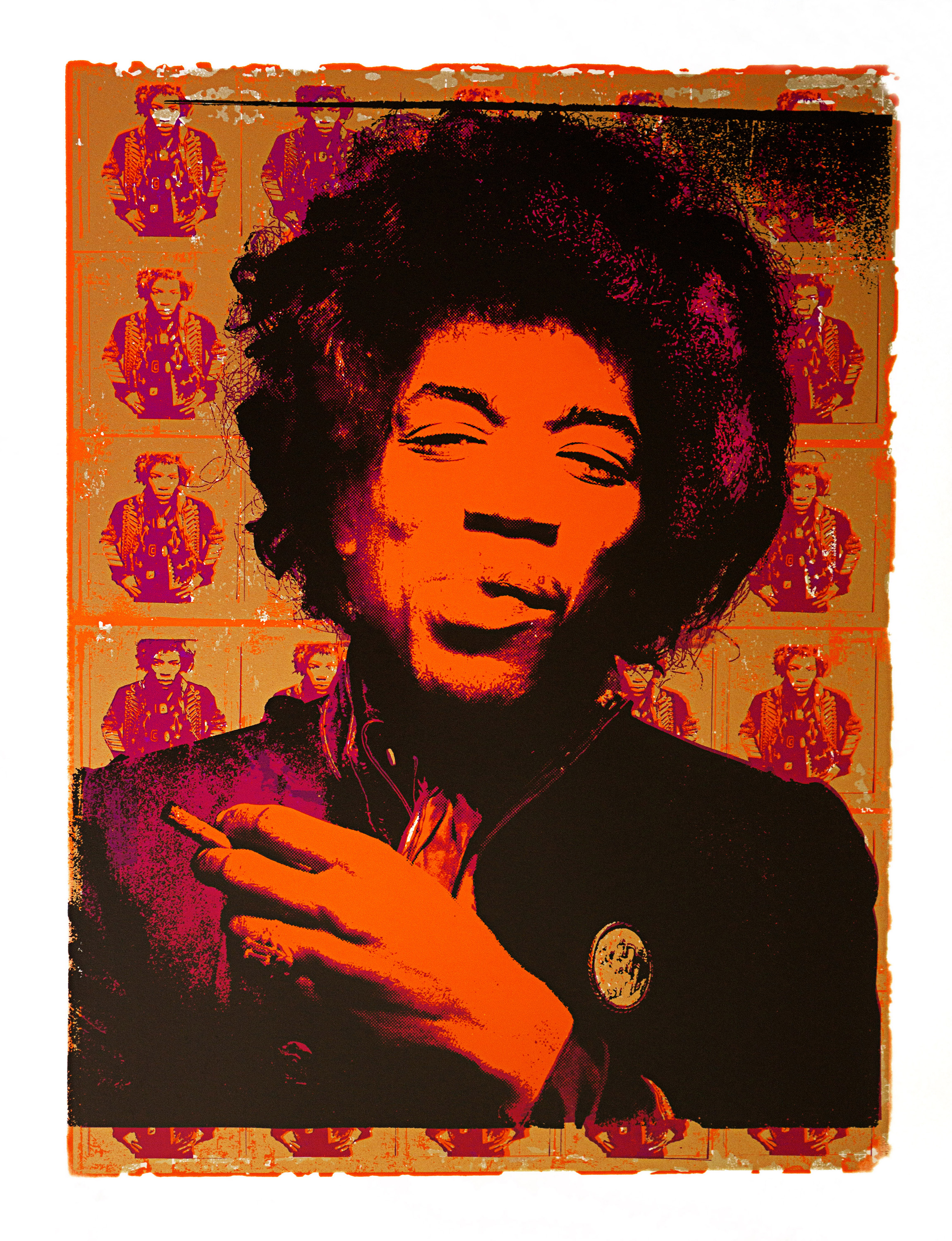 Jimi Hendrix Purple Haze Silkscreen print