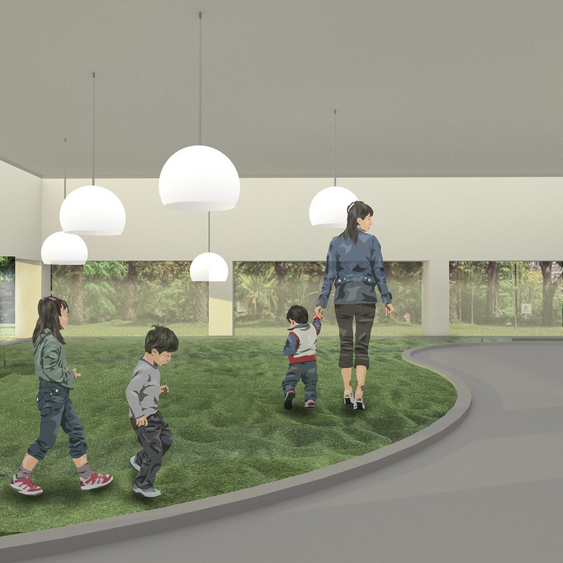 2020台灣設計展 主展區：新竹公園 T5-Ο循環設計展 白展間－玻璃池