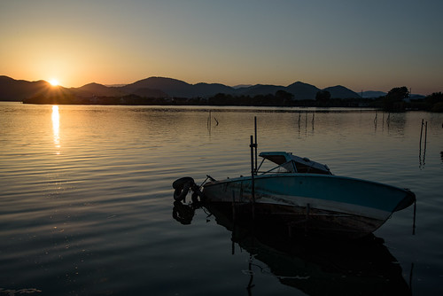 近江八幡市 滋賀県 japan 湖 lake 西の湖 琵琶湖 夕景 sunset