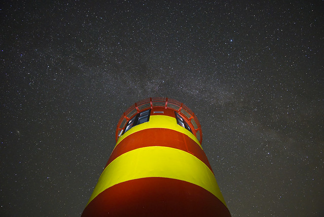 Pilsumer Leuchtturm mit Milchstraße