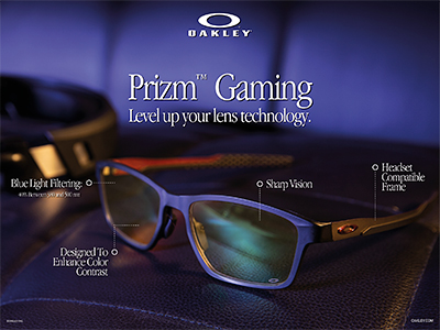 Prizm Gaming Lenses - Oakley's first optical solution developed specifically for gaming.