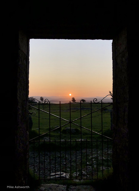 Portal framed sunrise over Lancashire