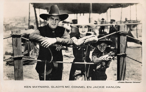 Ken Maynard, Gladys McConnell and Jackie Hanlon in Parade of the West (1930)