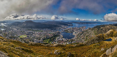 bergen city bergencity town hometown home view scenery landscape paysage buildings houses sea seaview islands mountains coast coastline westcoast sky clouds fall autumn nature outdoors horizon weather colors mountainsides ships boats distance panorama fjord fjords water living urban wonderful europa tranquil ulriken scandinavia serene seascape scene daylight farben himmel landschaft canoneos5dmarkiv contrasts colores colour colorfull valley views vieux beautiful norway norwegen norge natur noruega naturaleza nordiclight mood mountainside ©sigmundløland pond lakes peaks woods forest