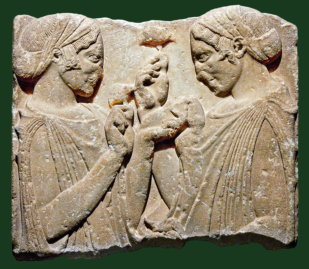 exaltation de la fleur - stèle funéraire  [470-460 BC] - Louvre Ma-701 - wm
