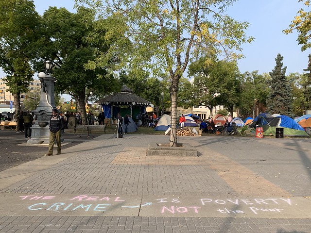 Peace Camp in Old Strathcona