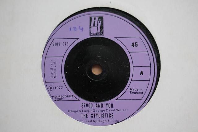 $7,000 & You The Stylistics 45 Single 1977