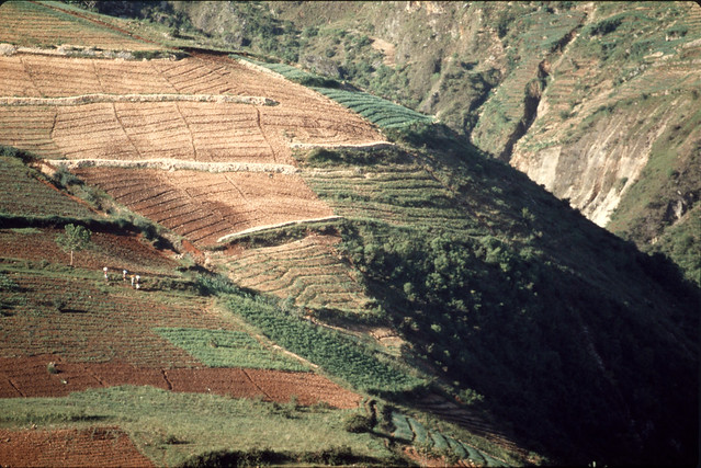 Mountains across from Fermathe Haiti Jun 1987