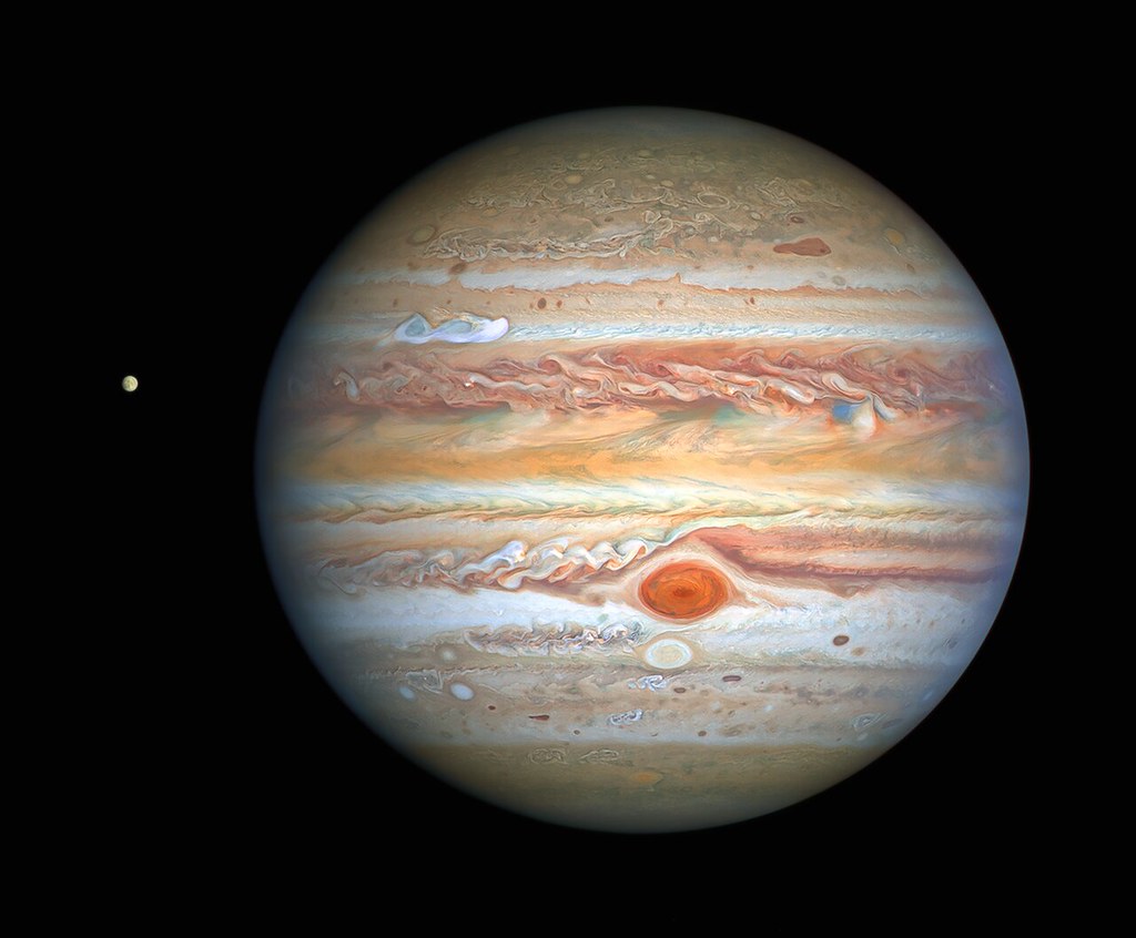 Hubble’s Crisp New Image of Jupiter and Europa