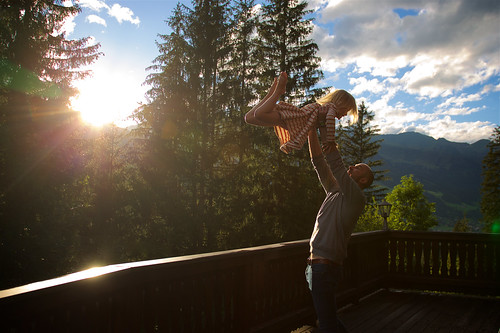 Happiness by Katya_N, Bad Gastein, Austria austria badgastein connection daughter father forest fun happiness love mountai