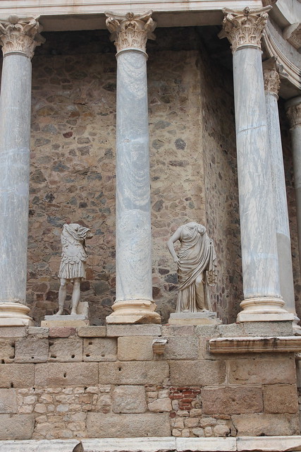 Estatuas del Teatro Romano de Mérida