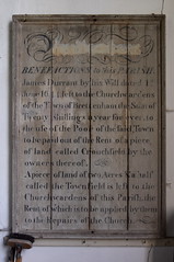 charity board with parish name removed