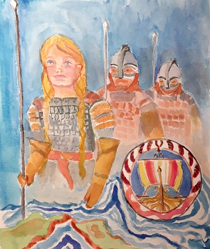 art history vikings bookart illustrations watercolor artists children stories paintings sandranestle projects