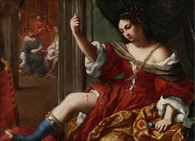 SIRANI Elisabetta - 1664 -  Porzia hurts her leg - Fondazione Cassa di Rispiamo di Bologna