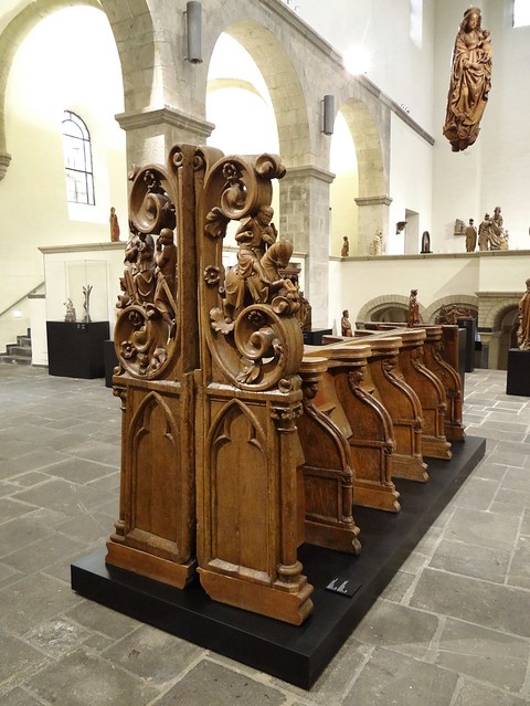 ca. 1298 - 'choir stalls', Lower Rhine region, former Stiftskirche St. Georg, Wassenberg, Nordrhein-Westfalen, Museum Schnütgen, Cologne, Germany