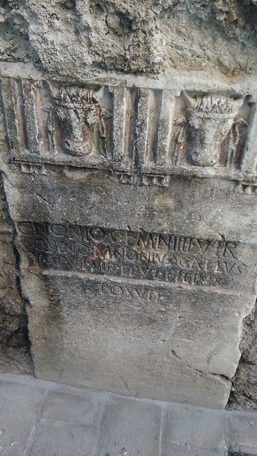 Isernia - Roman inscription (now with more cows!)