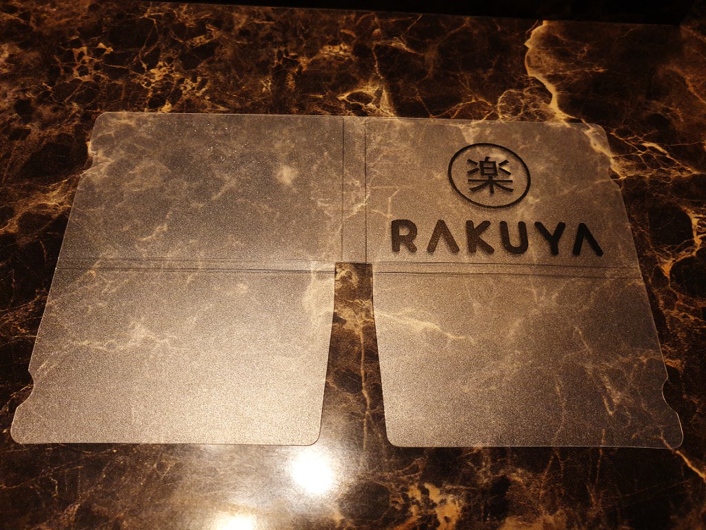 Rakuya-branded face mask holder