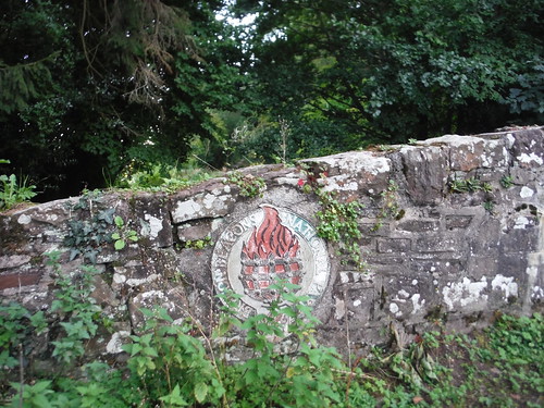 Brecon Beacons National Park sign on Canal Bridge #95, Mon & Brec SWC Walk 372 - Blorenge (Abergavenny Circular)