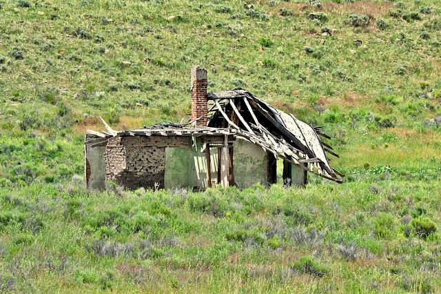 Abandoned Adobe Brick Dwelling - Rural Colorado