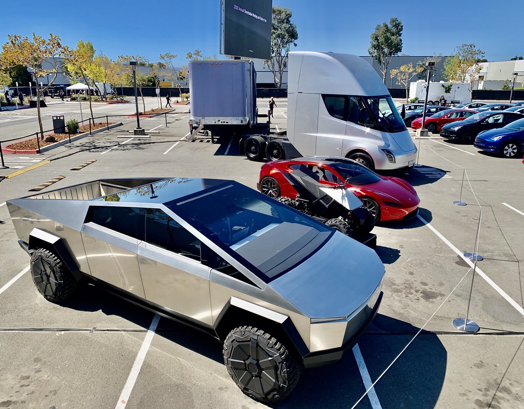Tesla ASM Lineup of Vehicles | Cybertruck, ATV, Roadster, Se… | Flickr