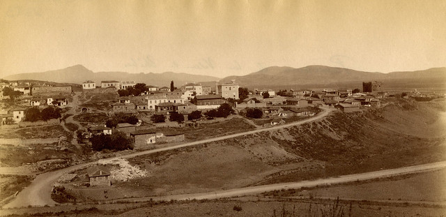 Ανατολική άποψη της Θήβας το 1878 (East view of Thebes in 1878).