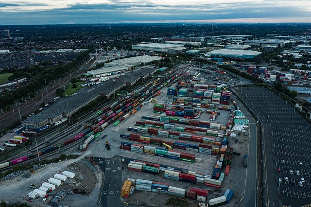 Trafford Park Rail Depot Aerial Photography