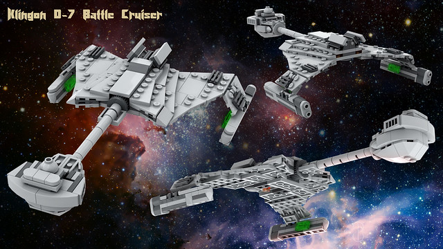 Lego Star Trek Klingon D-7 Render