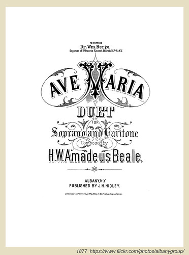1877 sheet music Ave Maria