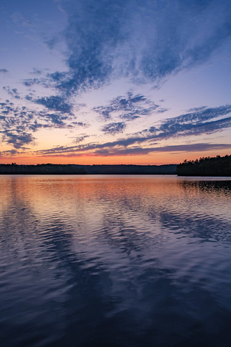 clouds handheld lake landscape reflection sky statepark summer sunset hopkinton massachusetts unitedstates