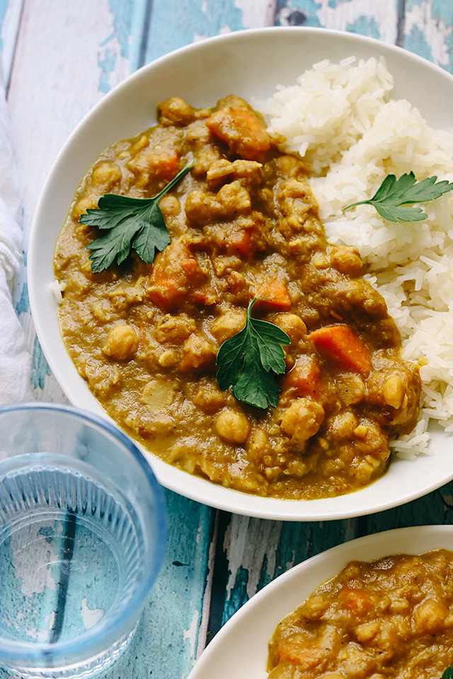 Vietnamese Chickpea, Sweet Potato, and Lemongrass Curry