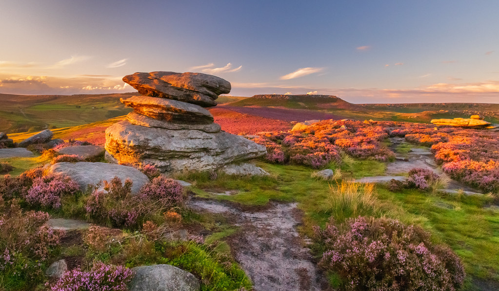 Over Owler Tor in August