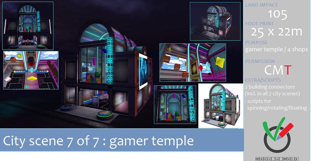 MAke a MArk Japanese City Scene 7 – 7: Gamer temple