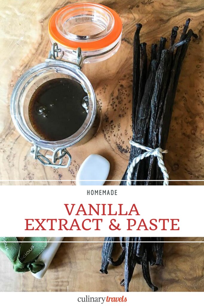 Who would have thought homemade vanilla extract & vanilla paste could be so easy to make? Well trust me it is. And, since it is every cook's secret wepon you'll want to add it to your repertoire. Vanilla is one of the most popular flavourings worldwide for confectionary and other sweet foods and it is not difficult to see why. It tastes of childhood – cakes, ice creams, blancmange and the like, memory evoking classics that evoke the concept of 'nursery food’. #CulinaryTravels #Vanilla