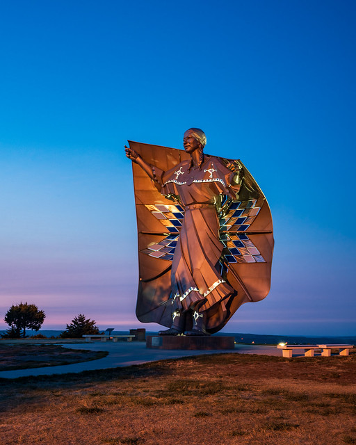 Dignity Statue at Blue Hour