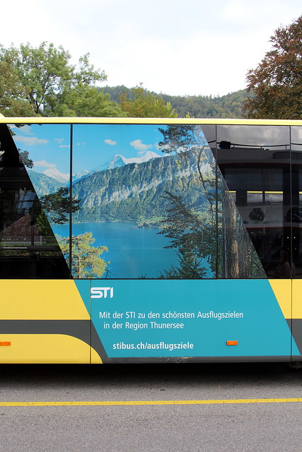 STI Bus in Thun im Berner Oberland im Kanton Bern der Schweiz