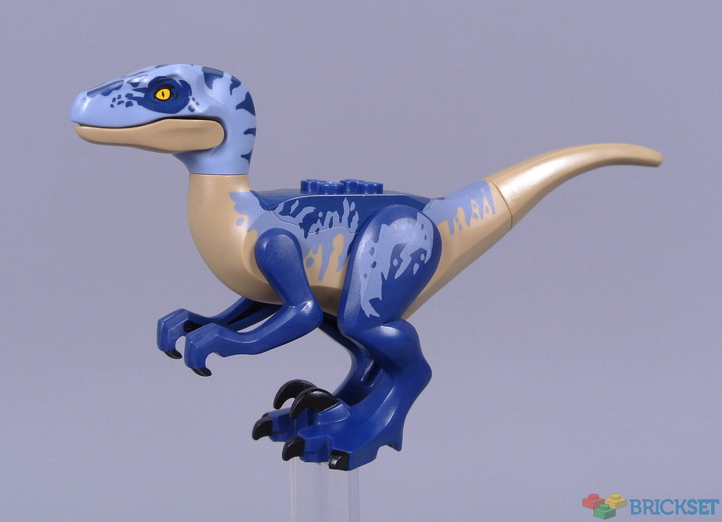 New Jurassic World LEGO® Baby Raptor Orange Dark Green Markings Dinosa