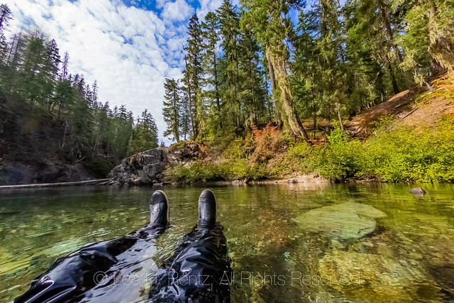 Lee Rentz Photographing Sockeye Salmon in the Cooper River