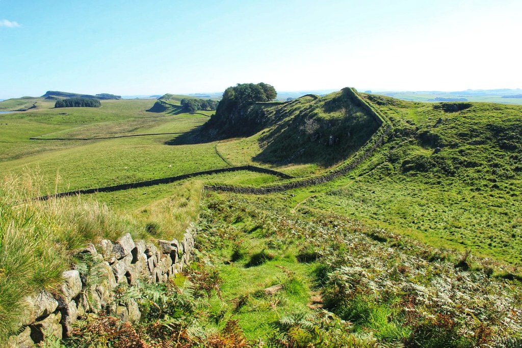 Hadrian's Wall between Once Brewed and Chollerford